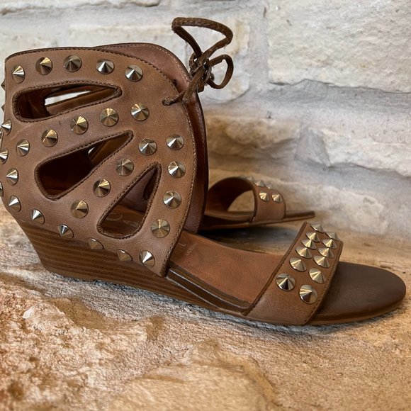 Jeffrey Campbell Brown Wedge Sandals - Picture 2 of 2